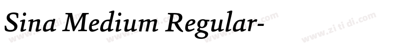 Sina Medium Regular字体转换